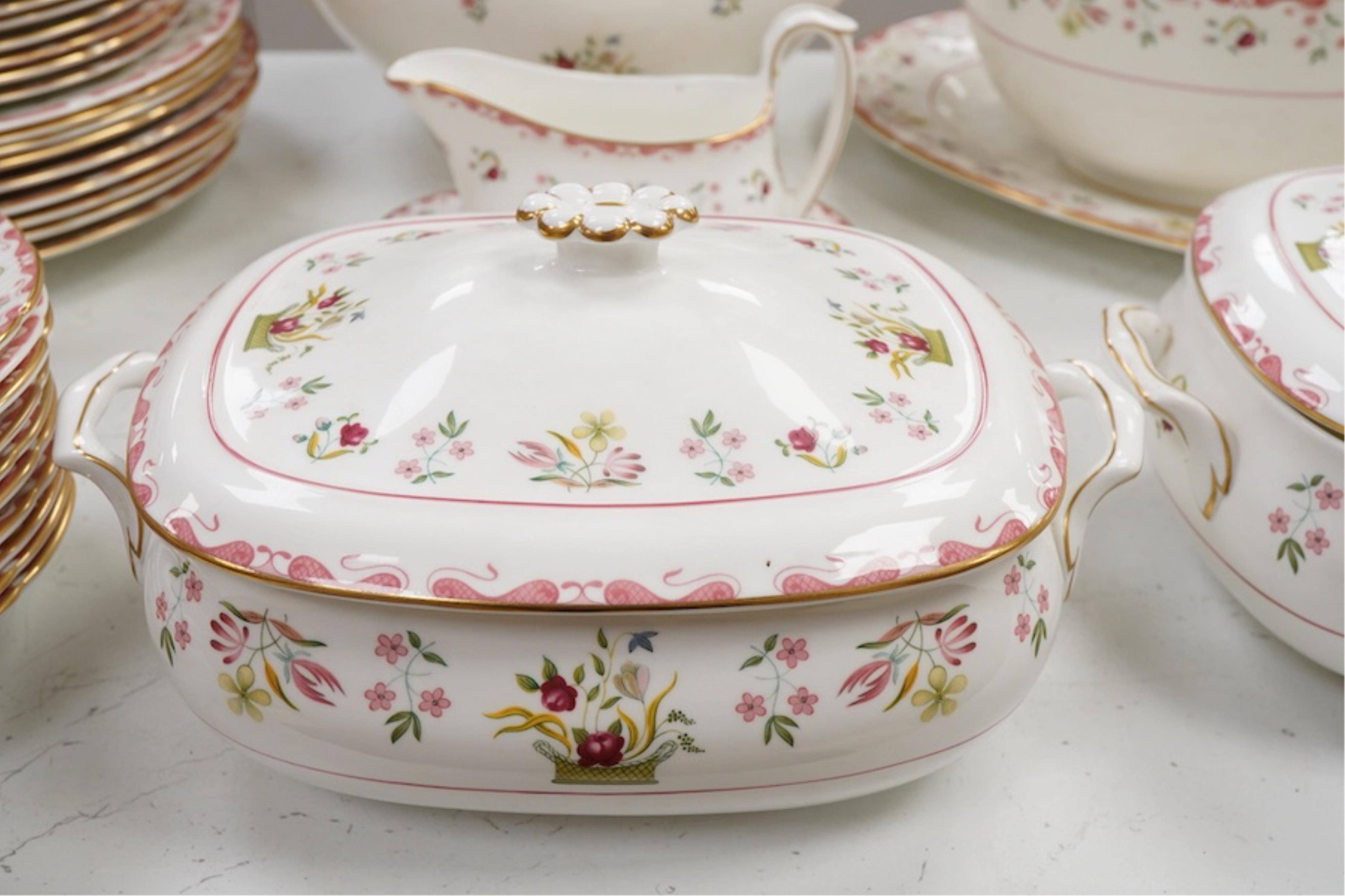 A Wedgwood Bianca pattern part dinner service including tureens